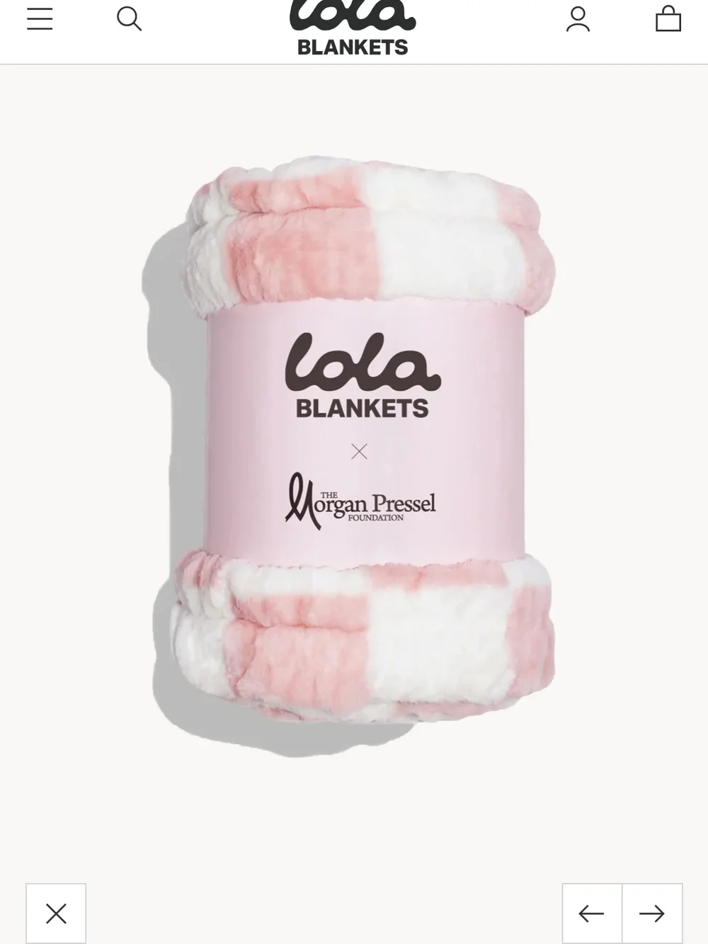Lola Pink and White Check Created in collaboration with the Morgan Presse